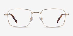 Master Doré Métal Montures de lunettes de vue d'EyeBuyDirect, Vue de Face