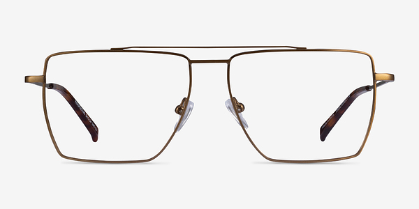 Perspective Bronze Métal Montures de lunettes de vue