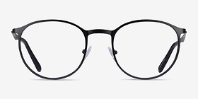 Gondola Matte Black Green Métal Montures de lunettes de vue d'EyeBuyDirect, Vue de Face