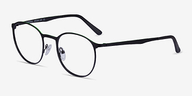 Gondola Matte Black Green Métal Montures de lunettes de vue d'EyeBuyDirect, Vue d'Angle