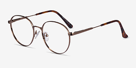Haiku Bronze Métal Montures de lunettes de vue d'EyeBuyDirect, Vue d'Angle