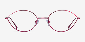 Aperture Clear Purple Métal Montures de lunettes de vue d'EyeBuyDirect, Vue de Face