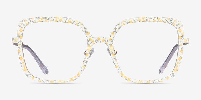 Althea Yellow Floral Métal Montures de lunettes de vue d'EyeBuyDirect