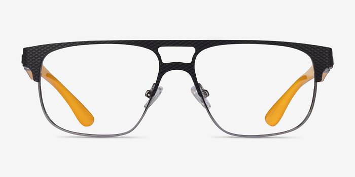 Cab Black Yellow Métal Montures de lunettes de vue d'EyeBuyDirect
