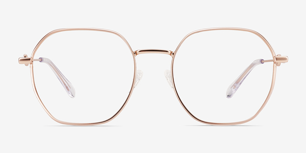 Aiko Matte Rose Gold Métal Montures de lunettes de vue