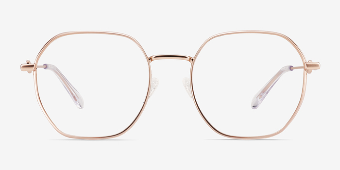 Aiko Matte Rose Gold Métal Montures de lunettes de vue d'EyeBuyDirect