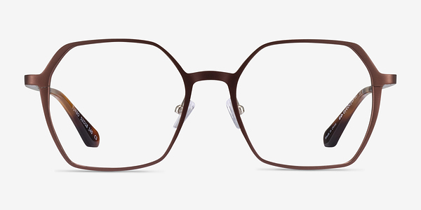 Turbo Matte Brown Aluminium-alloy Montures de lunettes de vue