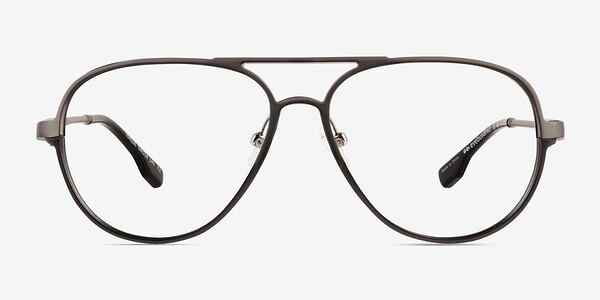 Torque Matte Gunmetal Aluminium-alloy Montures de lunettes de vue