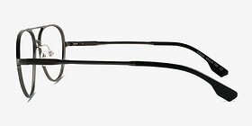 Torque Matte Gunmetal Aluminium-alloy Montures de lunettes de vue d'EyeBuyDirect, Vue de Côté