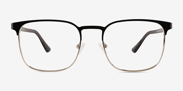 Whir Black Silver Métal Montures de lunettes de vue