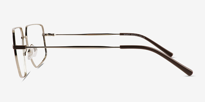 Wyatt Gradient Matte Brown Métal Montures de lunettes de vue d'EyeBuyDirect