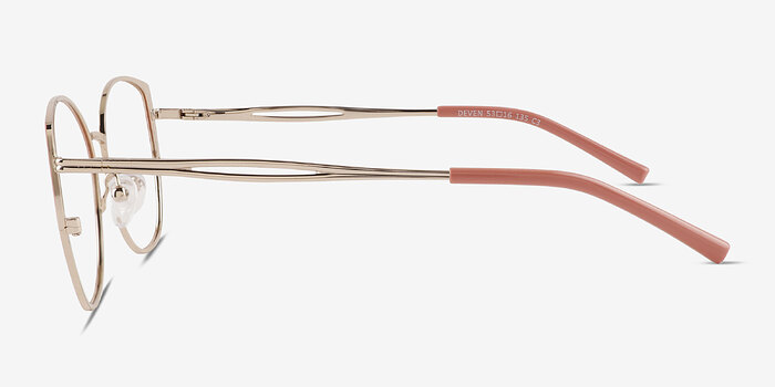 Deven Gradient Matte Orange Métal Montures de lunettes de vue d'EyeBuyDirect