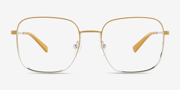 Adley Gradient Yellow Silver Métal Montures de lunettes de vue