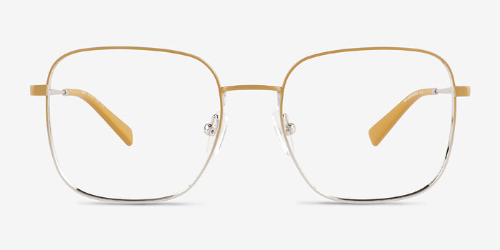 Adley Gradient Yellow Silver Métal Montures de lunettes de vue d'EyeBuyDirect