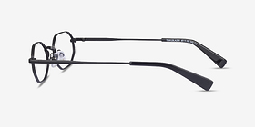 Trailblazer Noir Métal Montures de lunettes de vue d'EyeBuyDirect, Vue de Côté