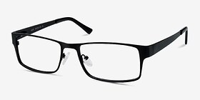 Elliot  Black  Métal Montures de lunettes de vue d'EyeBuyDirect, Vue d'Angle