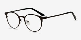 Little Thin Line Café Métal Montures de lunettes de vue d'EyeBuyDirect, Vue d'Angle
