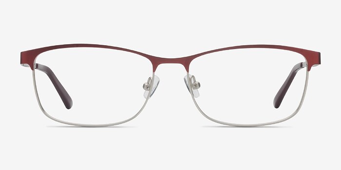 Ashlyn Rouge Métal Montures de lunettes de vue d'EyeBuyDirect