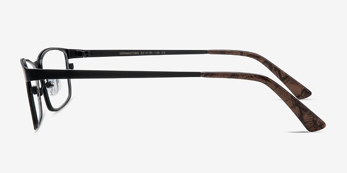 Germantown  Black  Métal Montures de lunettes de vue d'EyeBuyDirect