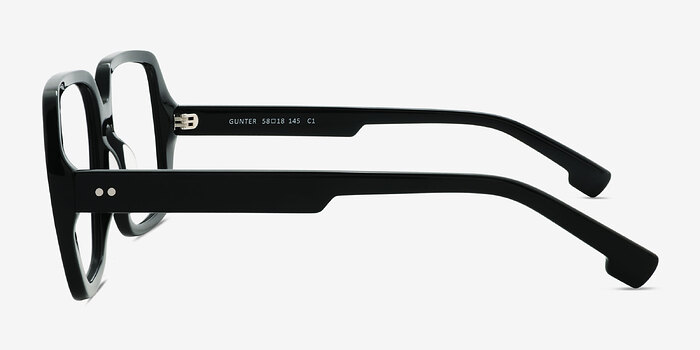 Gunter Noir Acétate Montures de lunettes de vue d'EyeBuyDirect