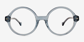 Ashford Bleu Acétate Montures de lunettes de vue d'EyeBuyDirect, Vue de Face