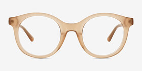 Hawkins Champagne Acétate Montures de lunettes de vue d'EyeBuyDirect, Vue de Face