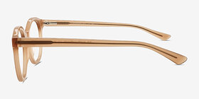 Hawkins Champagne Acétate Montures de lunettes de vue d'EyeBuyDirect, Vue de Côté