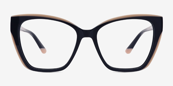 Elix Bleu marine  Acétate Montures de lunettes de vue d'EyeBuyDirect