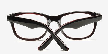 Burgundy HA979 -  Acétate Lunettes de vue