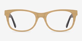 Panama Boisée Acétate Montures de lunettes de vue d'EyeBuyDirect, Vue de Face