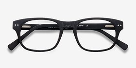 Carla Café Acétate Montures de lunettes de vue d'EyeBuyDirect, Vue Rapprochée