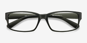 Apollo Matte Gray Plastique Montures de lunettes de vue d'EyeBuyDirect, Vue Rapprochée