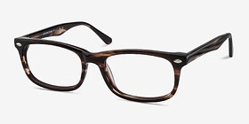 Birmingham Café Acétate Montures de lunettes de vue d'EyeBuyDirect, Vue d'Angle