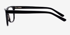 Allure Noir Acétate Montures de lunettes de vue d'EyeBuyDirect, Vue de Côté