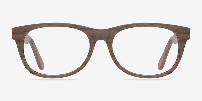 Panama Brown/Striped Acétate Montures de lunettes de vue d'EyeBuyDirect