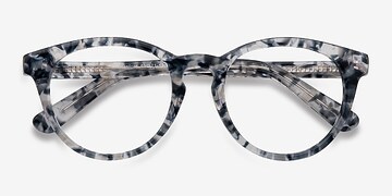 Blue/Floral Stanford -  Classiques Plastique Lunettes de vue