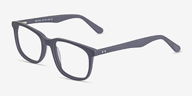 Bristol Matte Navy Acétate Montures de lunettes de vue d'EyeBuyDirect, Vue d'Angle