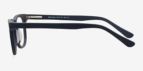 Montreal Matte Navy Acétate Montures de lunettes de vue d'EyeBuyDirect, Vue de Côté