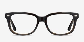 Little John Brun Plastique Montures de lunettes de vue d'EyeBuyDirect, Vue de Face