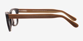 Little Panama Noir Acétate Montures de lunettes de vue d'EyeBuyDirect, Vue de Côté