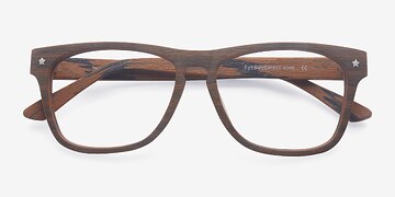 Brun Indian Creek -  Classiques Bois mixte Lunettes de vue