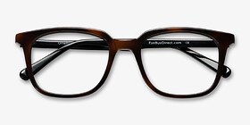 Ornette  Tortoise  Acétate Montures de lunettes de vue d'EyeBuyDirect, Vue Rapprochée