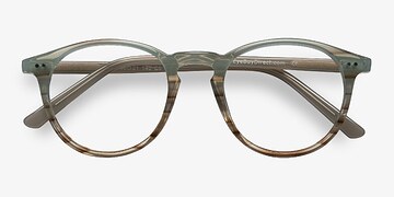  Green Striped  Kyoto -  Acétate Lunettes de vue