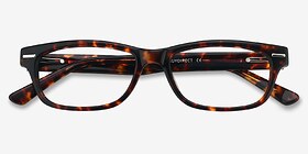 Fairmount Écailles Acétate Montures de lunettes de vue d'EyeBuyDirect, Vue Rapprochée