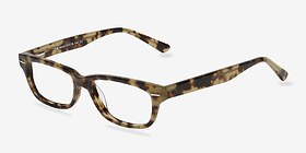 Fairmount Brown Tortoise Acétate Montures de lunettes de vue d'EyeBuyDirect, Vue d'Angle