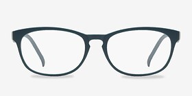 Drums Vert Mat Plastique Montures de lunettes de vue d'EyeBuyDirect, Vue de Face
