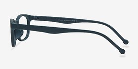 Drums Vert Mat Plastique Montures de lunettes de vue d'EyeBuyDirect, Vue de Côté