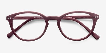 Burgundy Runaway -  Mode Bois mixte Lunettes de vue