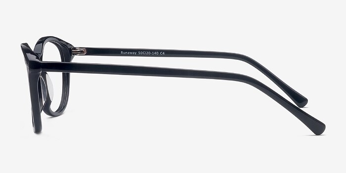 Runaway Noir Acétate Montures de lunettes de vue d'EyeBuyDirect