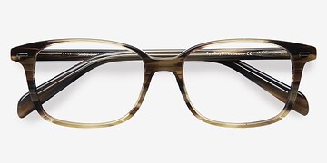 Brown Striped Sway -  Acétate Lunettes de vue